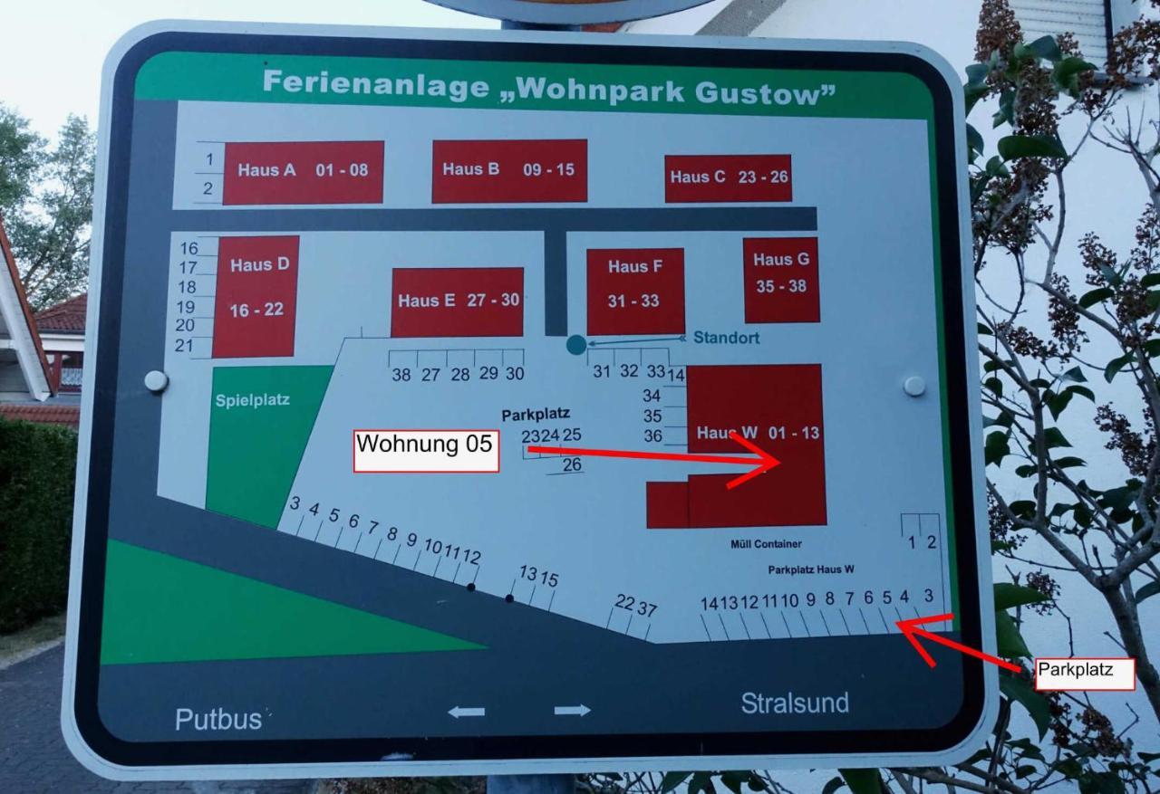 Ferienwohnung Mit Terrasse Gustow  外观 照片